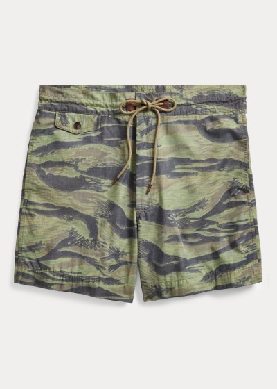 Pantalones Cortos Ralph Lauren Hombre Verde Oliva / Rayas - Camouflage Twill - MQHXT2593